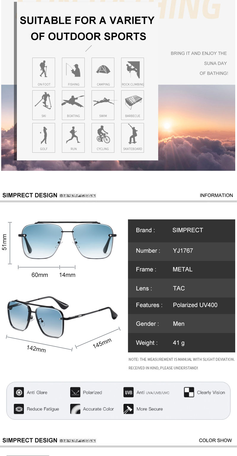 Anti-glare Polarized Sunglasses For Men