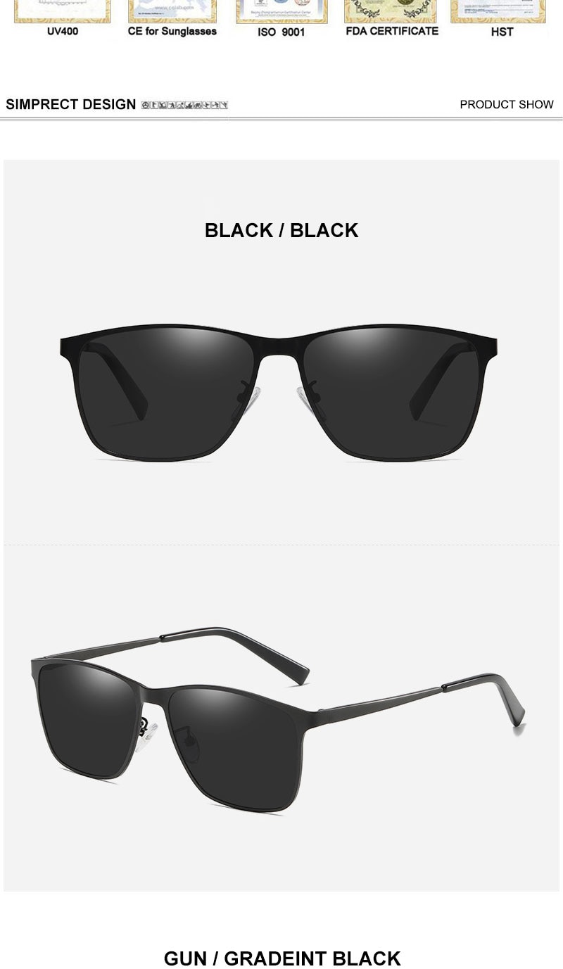 SIMPRECT Anti-glare Polarized Sunglasses Men